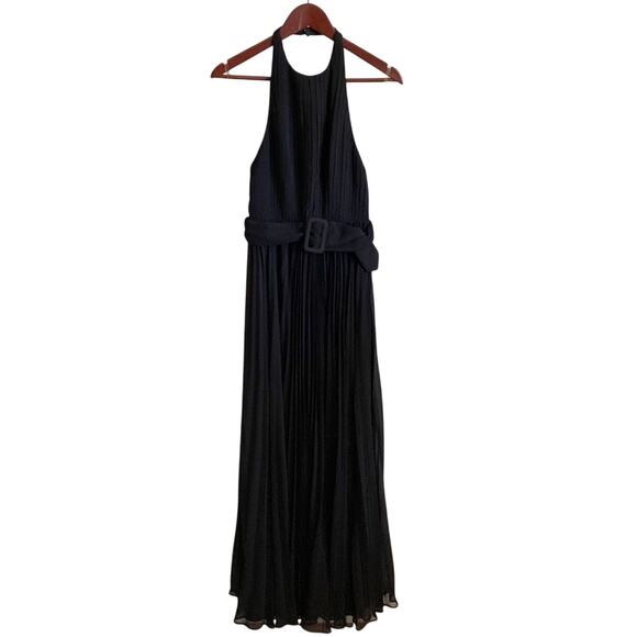 Fame and Partners The Felice Halter Maxi Dress 2 Black NEW - Picture 2 of 8
